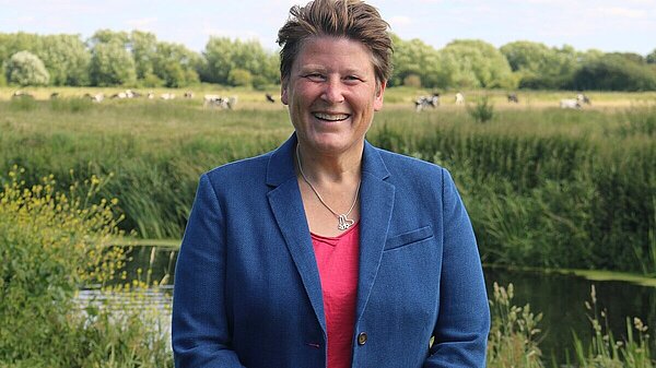Sarah Dyke by a river